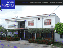 Tablet Screenshot of hotelpalmarito.com